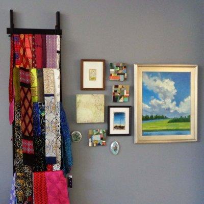 Silk scarves and wide variety of wall art is only a part of what is available.