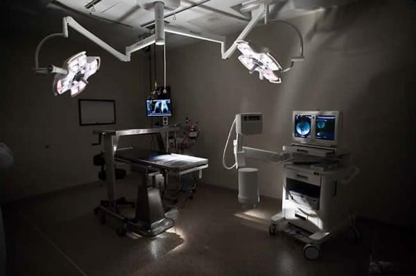 One of four operating rooms.