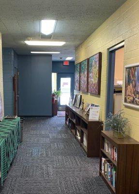 Interior hallway of Synod office