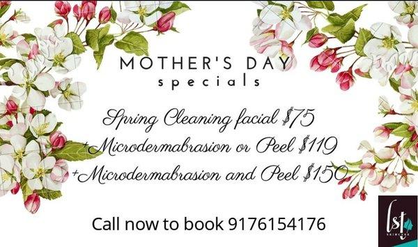 Mother's Day promotions at LSTskincare