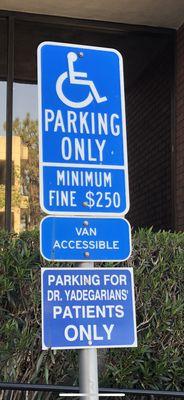 Illegal disabled sign@glendale.
 
 411 N. Central Ave.