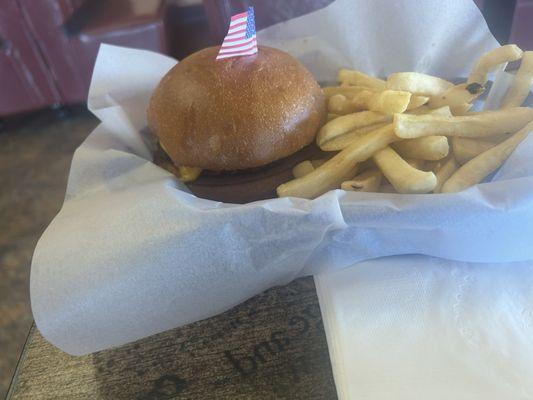 Kids burger!! Huge!!