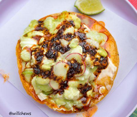 Macha Mahi Mahi & Shrimp Ceviche Tostada