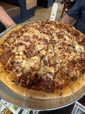 Mighty Meat Specialty Pizza- they liked it 9/25/24