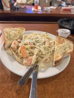 Cajun shrimp Alfredo