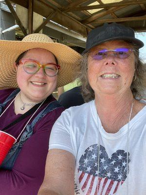 My grandmother and I made a trip to pick blueberries this year! Then we made jam with the blueberries!