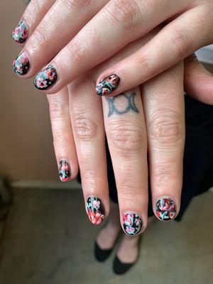 Structured gel + nail art