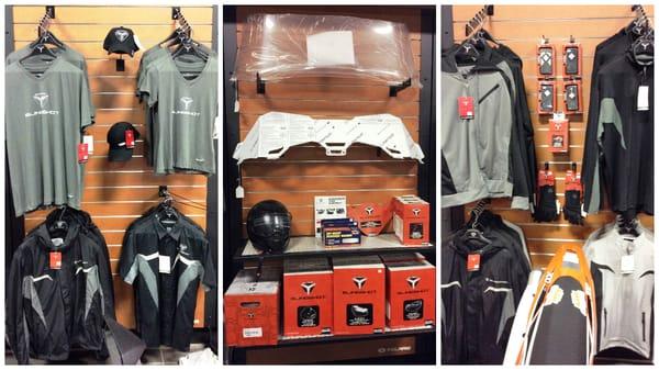 Polaris Slingshot accessories and apparel.