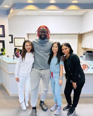 A fun visit from Darrell Taylor Jr, our favorite Seahawks player!