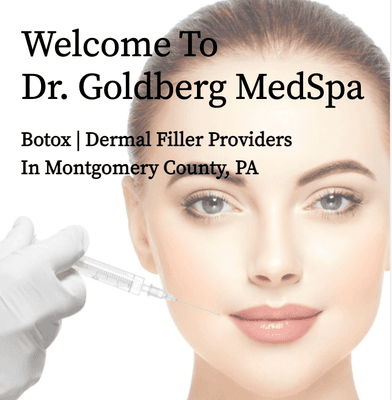 Visit our online booking website -
 drgoldbergmedspa.square.site