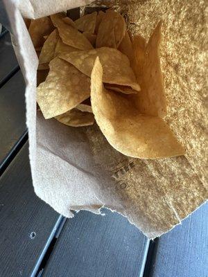 Small bag of tortilla chips 9-23-24