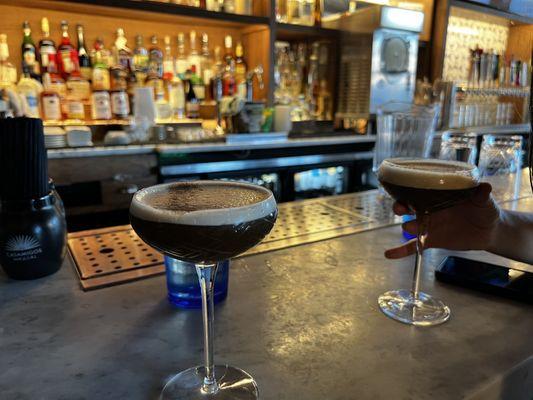 Round one of Espresso martinis