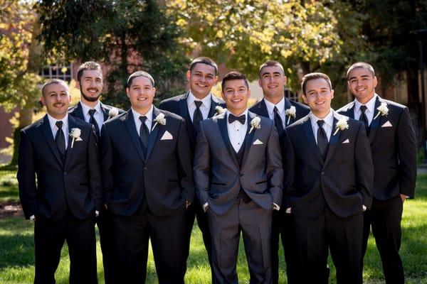 Groom and his groomsmen