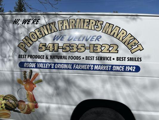 Delivery van @ Phoenix Farmers Market.