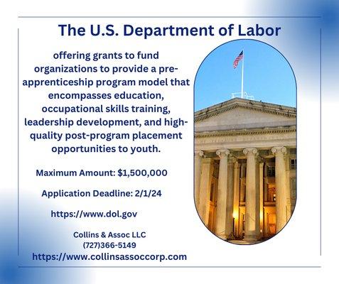 US Department of Labor Grant