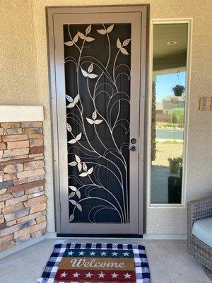 Steel Shield Security Door --Custom Ivy style.