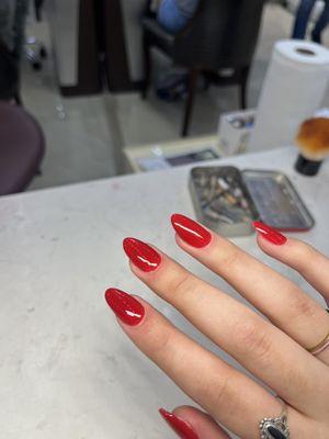 Red almond acrylics