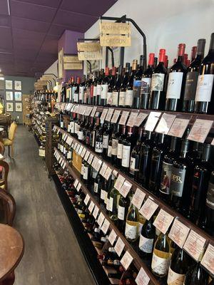 Extensive wine selection