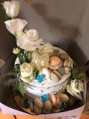 Gorgeous baby shower cake