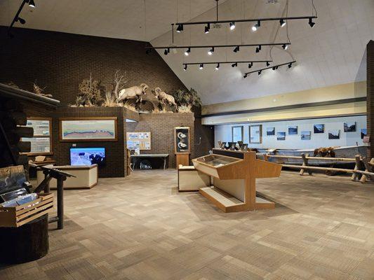 Visitor center interior