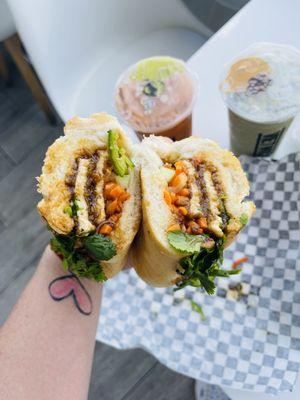 Enoki Tofu Sandwich