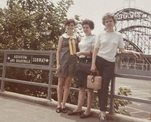 8/10/1967. Our visit to the Brooklyn Aquarium. Us 4, celebrating a beautiful sunny Summer's day together! NYC.