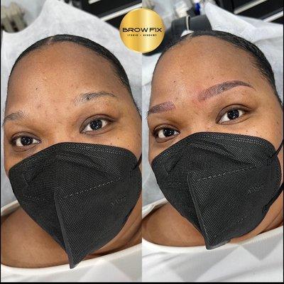 Basic Microblading At Brow Fix Studio + Academy in Montclair, NJ.