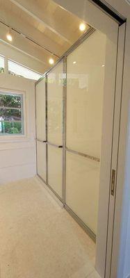 Custom fully framed shower door