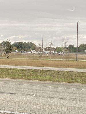 Winter Haven Regional Airport directly across the street.