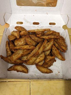 Large Potato Wedges, $6.49 prior to tax