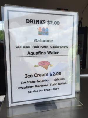 $2 snacks and drinks