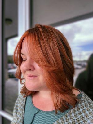 copper hair