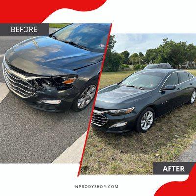 before and after work. Chevrolet black.