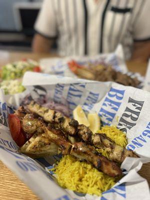 Chicken Souvlaki Plate