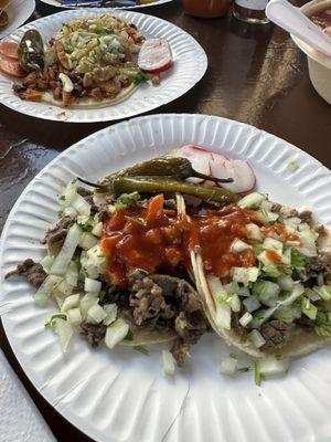 Tacos with lots of meat !