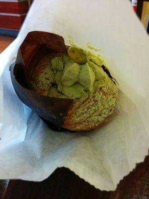 Yummy! Matcha croffin.