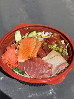 Two Choice Combination: Shoyu Ahi Poke, Chirashi