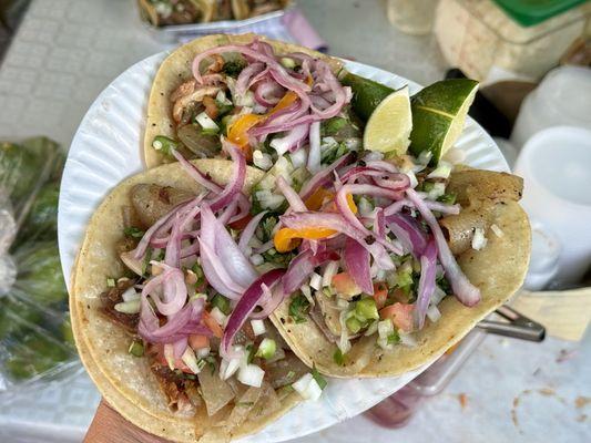 Surtida (assortment of pig parts) tacos - WOW!