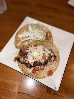 Mushroom and Shrimp Tacos