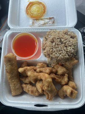 1. Sweet and Sour Chicken Plate Lunch