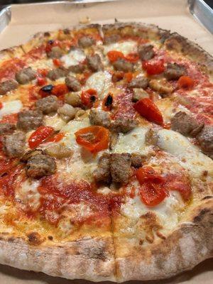 Sausage pizza