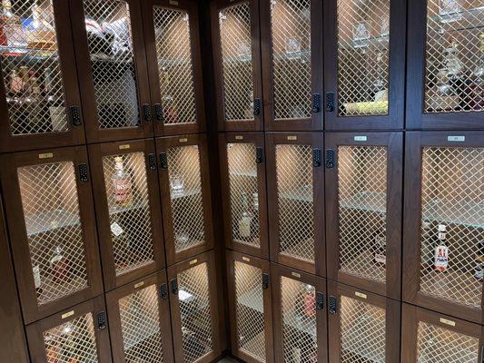 Bourbon lockers in the Boone County Press Room.