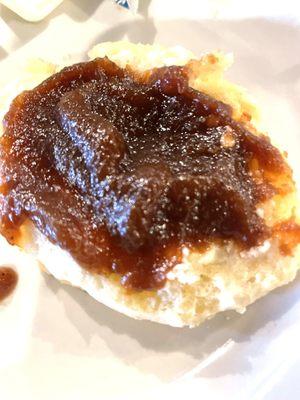 Biscuit with apple butter