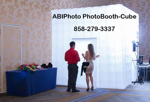 Fun, new, PhotoBooth, Professional Lighting, Open air photo booth also available, Corporate and Weddings ABIPhoto.com  858-2797-3337