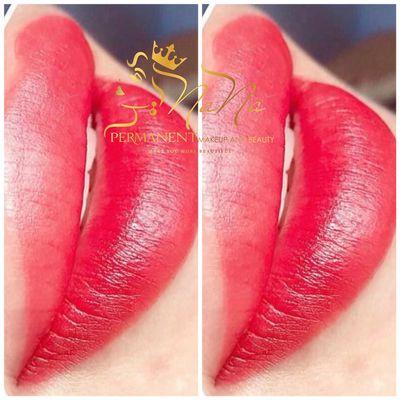 Lips tattoos, lips permanent makeup by NaNa