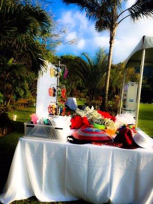 WEDDING WE DID WITH OUR OPEN CASE BOOTH, at LANIKUHONUA!