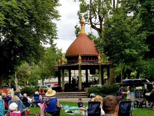 Mel Brown B3 Organ Group playing in the Gazebo, courtesy of Portland Free Concerts on the Park