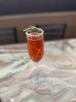 Specialty Cocktail Cranberry Mimosa