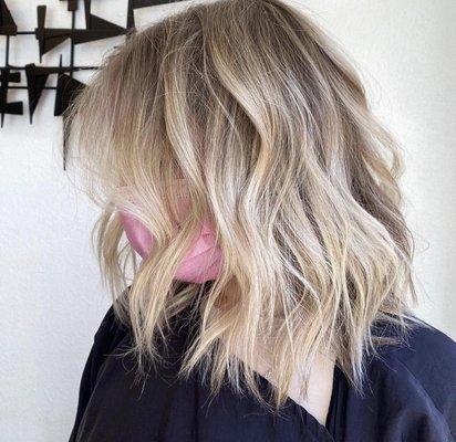 Platinum balayage