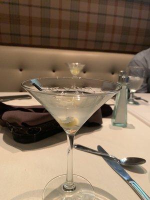 Hendricks Martini Dirty and Bruised with Blue Cheese Olives